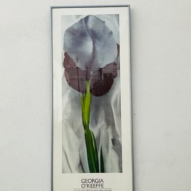 Georgia O’Keeffe Black Iris Framed Poster