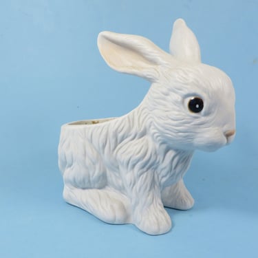 Vintage Easter Rabbit Inarco Porcelain Planter Vase - Inarco Bunny Rabbit Planter 