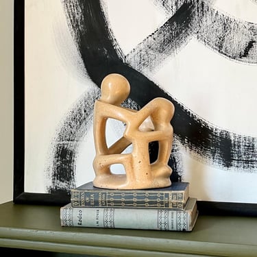 Authentic Kenyan Genuine Besmo Hand Carved Stone Sculpture, African Art Piece 
