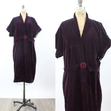 1920s PURPLE velvet kimono COAT robe all sizes | new winter 