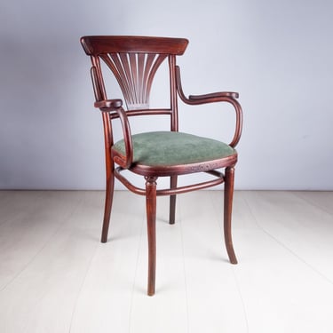 Thonet bentwood chair/ Josef hoffmann chair/ bentwood chair black/ thonet chair with arms/ Thonet bentwood armchair 