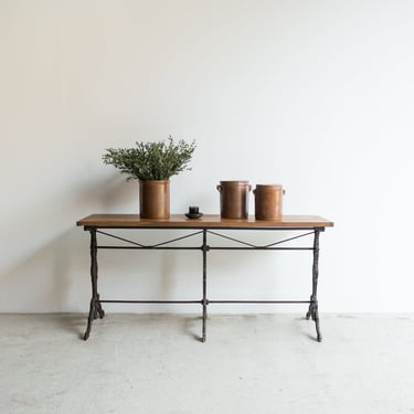 Triple Trestle Bistro Table