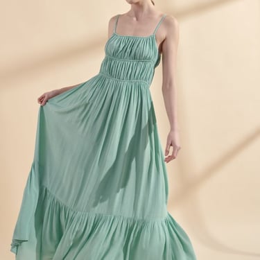 A Mente Flounce Cami Maxi Dress - Mint