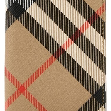 Burberry Man Printed E-Canvas Card Holder