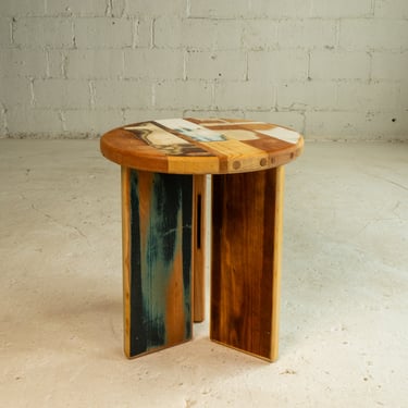 Mixed Wood End Table No. 5