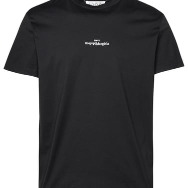 Maison Margiela Black Cotton T-Shirt Man