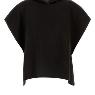 Fendi Woman Poncho Con Capp Ff