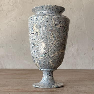 Etruscan Light Blue Marbled Urn VIII