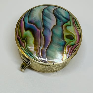 Mother of Pearl Pill Box Made in Mexico