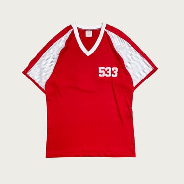 (L) Red Number Jersey Tee