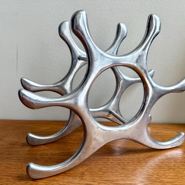 \"Michael Noll\" メタル ワインラック ヴィンテージ オブジェ An excellent Michael Noll Wine rack. Made in Germany in the 1990's