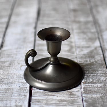 Vintage Pewter Candlestick Holder Vintage Home Decor Bohemian Decor 