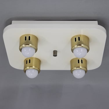 1970s Flush Mount Ceiling Light, Italy 