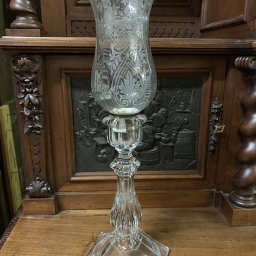 Antique Lamp, Glass / Candle Holder, Small Home Decor, Gorgeous!