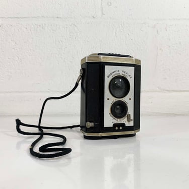 Vintage Kodak Camera Brownie Reflex Art Deco Made in the USA Film Dual Lens Rochester New York USA Synchro 1950s 