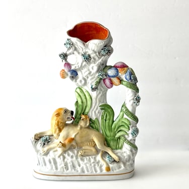 Vintage Staffordshire Style Vase 