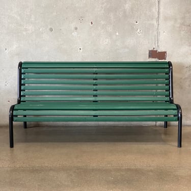 Post Modern Black &amp; Green Bench