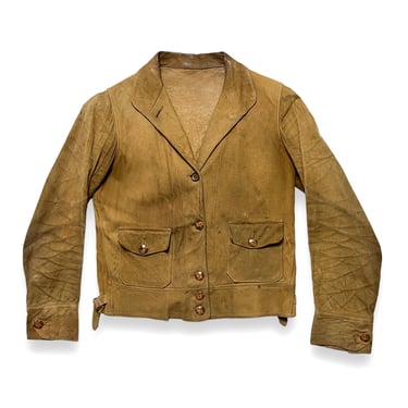 Vintage 1930s Women's Suede COSSACK Jacket ~ XS to S ~ Aviator / Bomber / Biker ~ Leather ~ Western 