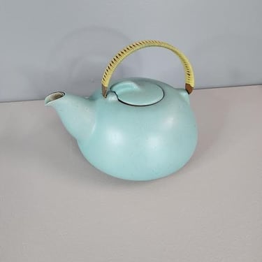 Heath Ceramics Turquoise Nutmeg Teapot 