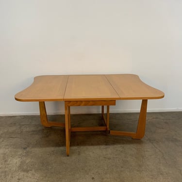 Biomorphic solid oak dining table- fully restored 