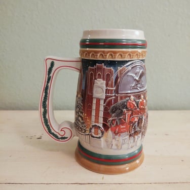 1997 Vintage Budweiser Holiday Stein 