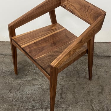 Osteria Dining Chair with Arms, Solid Walnut Armchair, Available for immediate shipping 