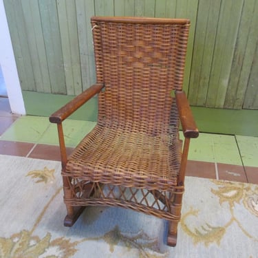 Small Child's Wicker Rocking Chair
