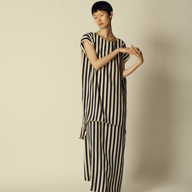 Geoffrey Beene Silk Striped Set