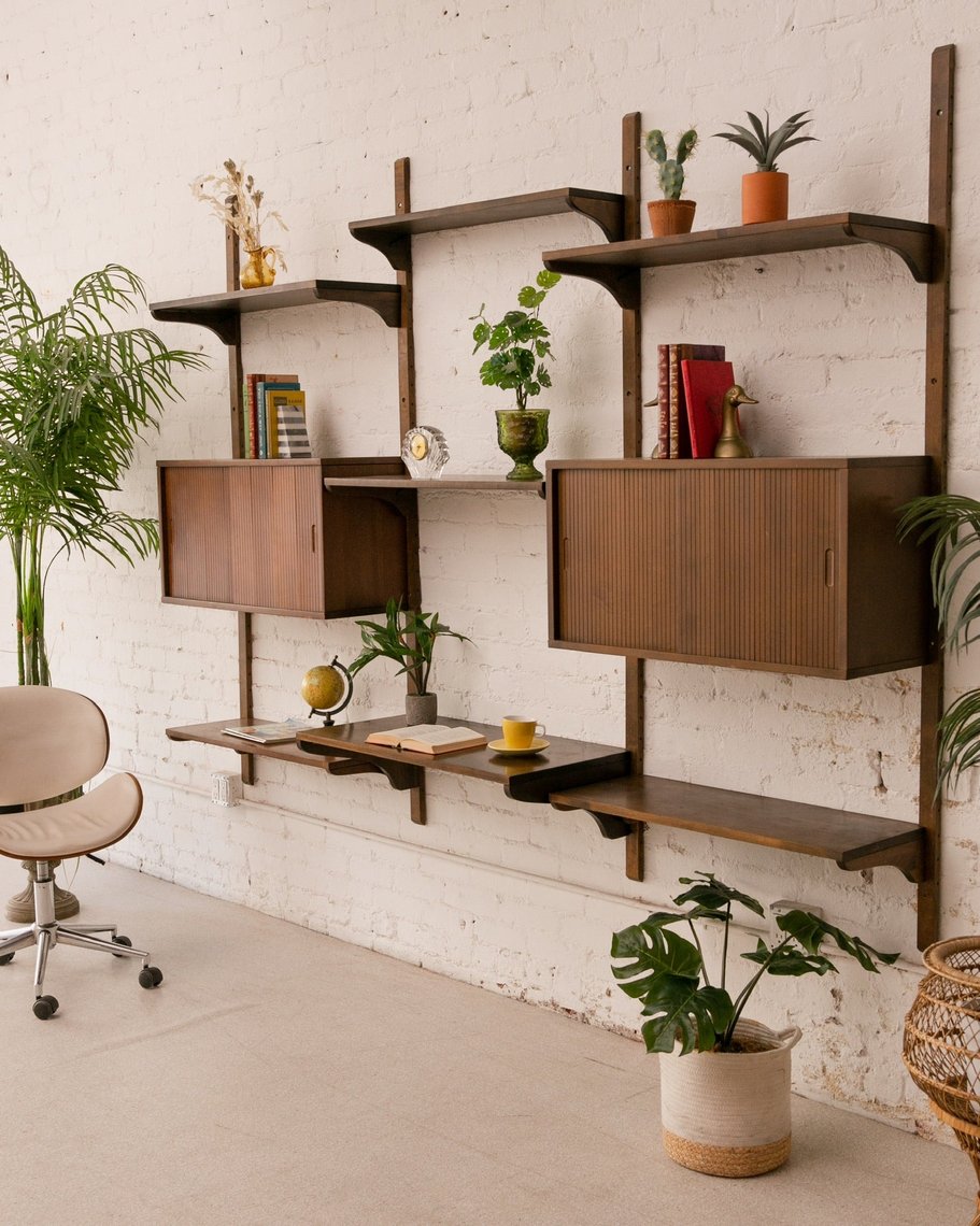 Vintage Wall Shelf/Desk Unit Sunbeam Vintage Highland Park Los