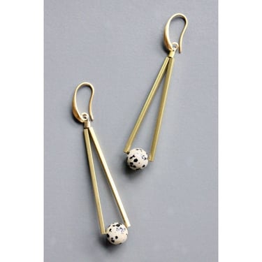 Dalmatian Jasper Earrings