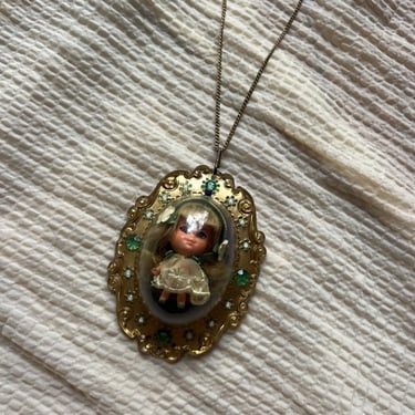 Vintage 1967 Mattel Liddle Kiddles Lucky Locket Necklace Mod