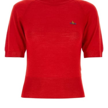 Vivienne Westwood Woman Red Cotton Blend Bea Sweater