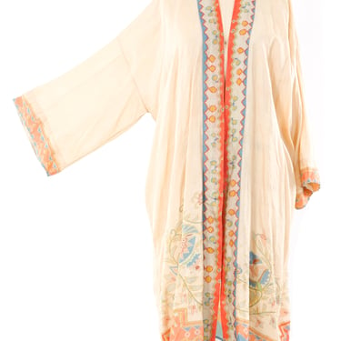 1920's Pongee Silk Robe