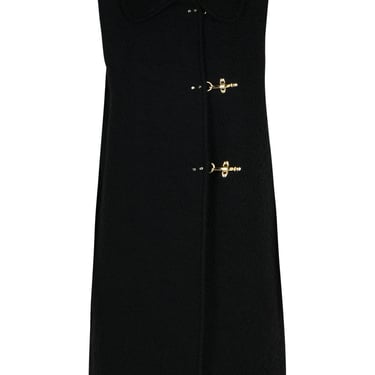 Fay Black Wool Blend Vest Woman