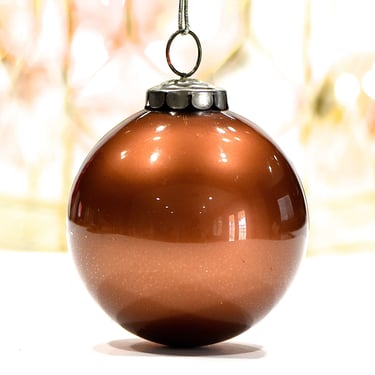 VINTAGE: Semi Thick Iridescent Glass Ornament - Kugel Style Ornament - SKU Tub-400-00017715 