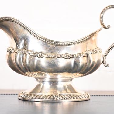 Tiffany &#038; Co. Antique Repoussé Silverplate Gravy Boat