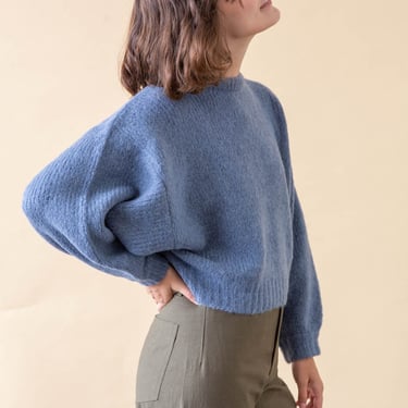 Atelier Delphine Slate Balloon Sleeve Sweater