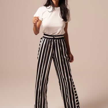 The Camilla Pant | Black Stripe