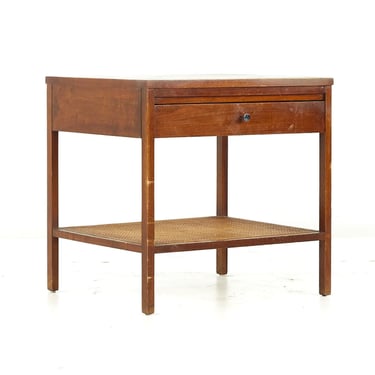 Lane Delineator Mid Century Rosewood and Walnut Nightstand - mcm 