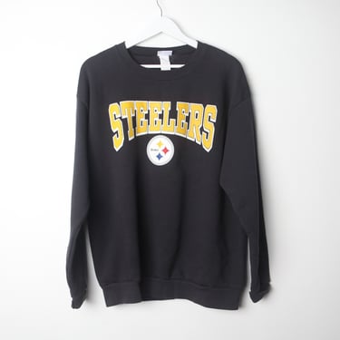 vintage PITTSBURGH STEELERS oversize slouchy nfl football 90s sweatshirt -- size large 