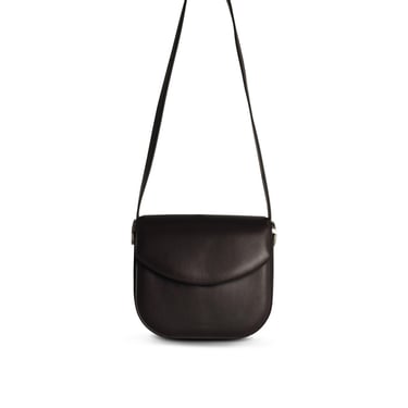 Jil Sander 'Coin' Medium Brown Leather Crossbody Bag Women