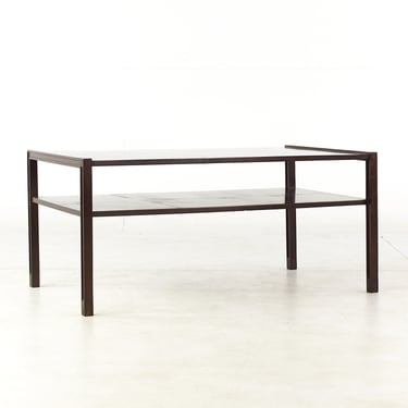 Edward Wormley for Dunbar Mid Century Two Tier Coffee Table - mcm 