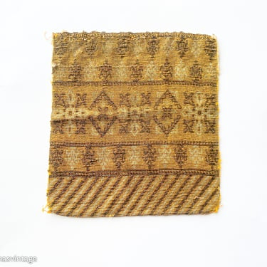 1900s MicroBeaded Evening Bag | 1900s Gold & Bronze Micro Bead Purse | Art Deco Bag 