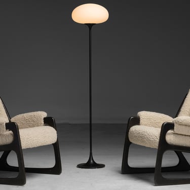 Black Tulip Lamp / Mod Armchairs