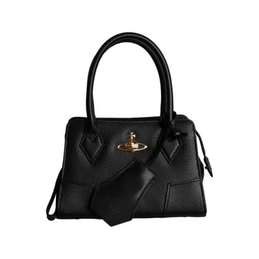 Vivienne Westwood Black Mini Top Handle Bag