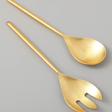 Matte Gold Serving Set