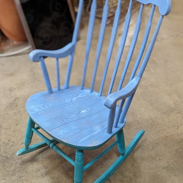 Very Blue Rocking Chair