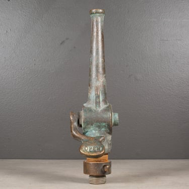 Antique Solid Bronze Fire Hose Nozzle c.1900