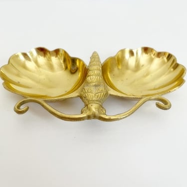 Midcentury Moth Brass Tray/Catchall/Dish 