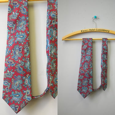 1980s Christian Dior Paisley Silk Necktie 